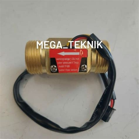 Water Flow Sensor Brass Model Yf B Flow Sensor Kuningan Yfb