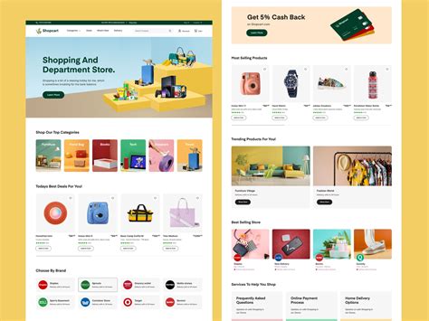 E Commerce Website Design Home Page By Nasir Uddin On Dribbble