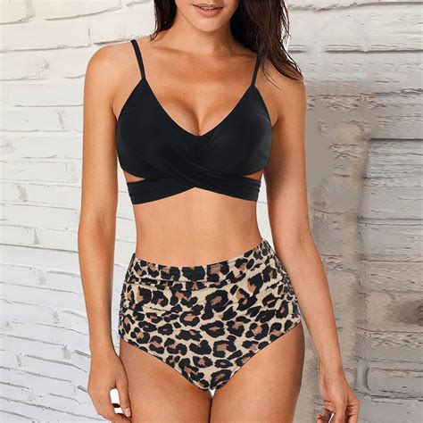 Sexy Bikini Vrouwen 2023 Badpak Mujer Leopard Cross Beachwear Badpakken