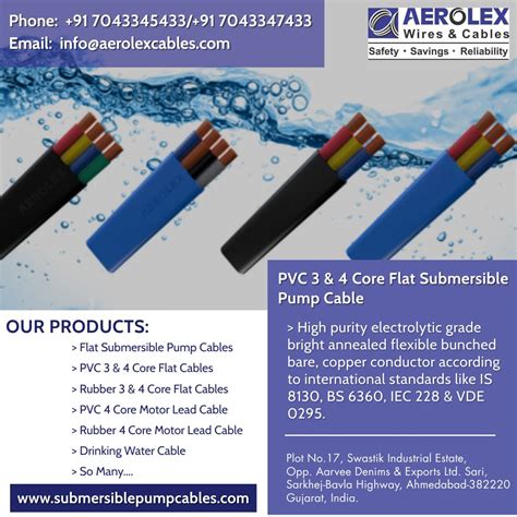 Aerolex Cables In Submersible Pump Submersible Pvc