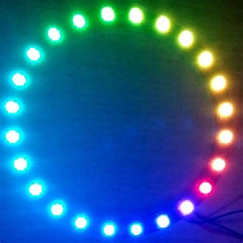 M Dulo Anel De Led Rgb Ws Endere Vel Leds Bits