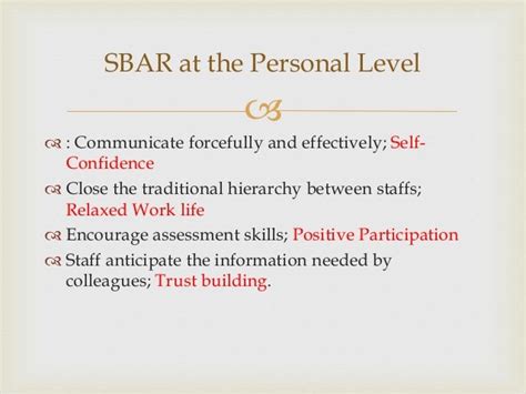 Sbar Communication Model In Healthcare Organization