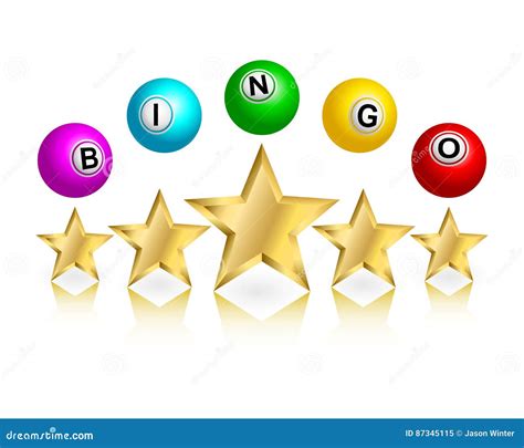 Bingo Stars Sign Stock Vector Illustration Of Lottery 87345115