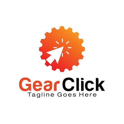 Designvorlage F R Das Gear Click Logo Premium Vektor