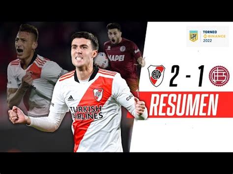 Resultado River Vs Lanus Por Liga Profesional Argentina C Mo Sali