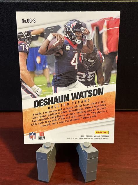 Panini Mosaic Deshaun Watson Got Game Insert Houston Texans Gg