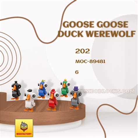 Moc Factory 89481 Creator Expert Goose Goose Duck Werewolf