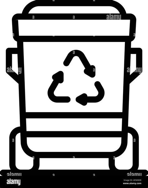 Recycle Bin Icon Outline Recycle Bin Vector Icon For Web Design