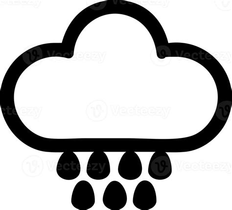 rain cloud symbol icon 40819308 PNG