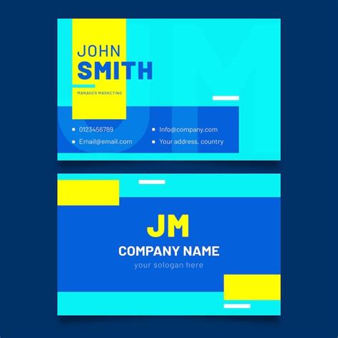 Free Vector | Neon business cards concept