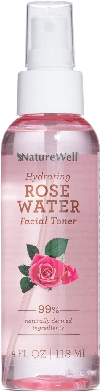 Naturewell Rose Water Hydrating Facial Toner Mist For Dewy And Radiant