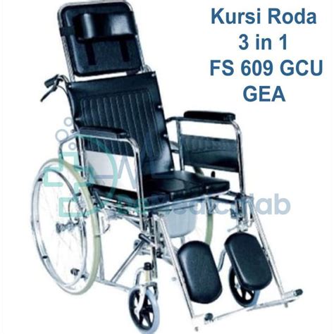 Jual Kursi Roda In Commode Wheelchair Gea Fs Gcu Reclining