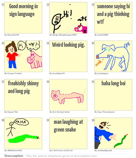 Good morning in sign language - Drawception