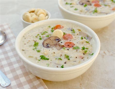 Creamy Mushroom Rice Soup - AnotherTablespoon