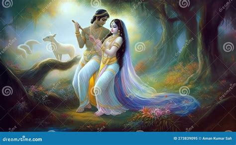 Lord Radha Krishna Are Known For Their Divine Love And Devotion Towards