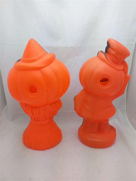 Sold Two 14 Inch Halloween 1969 Empire Blow Mold Blowmold Vintage