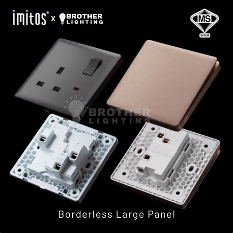 Sirim White Imitos Br Series Retouch Ultra Rimless Switch Suis Socket Wall Switches Slim