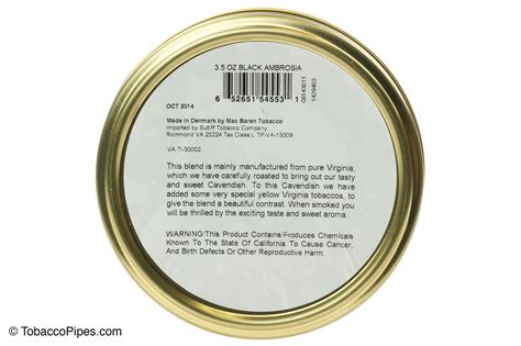 Mac Baren Black Ambrosia Aromatic Pipe Tobacco