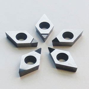 Tipped Pcd Inserts In Degree Diamond Shape D For Turning Aluminum Alloy