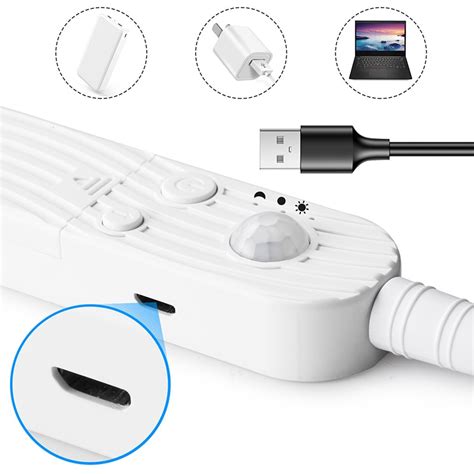 Banda Led Cu Senzor De Miscare Smart Alimentare Pe Baterii Micro Usb