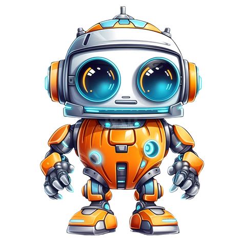 Mignonne Robot Halloween Clipart Illustration Ai Génératif 37455994 Png