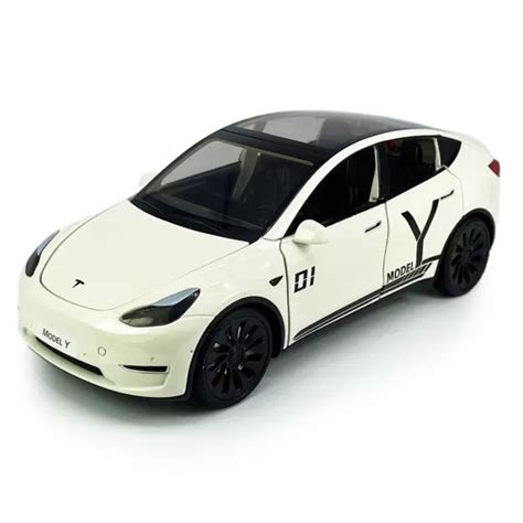 124 Tesla Model Y Model Car Diecast Vehicle Toy Cars Toys For Kids