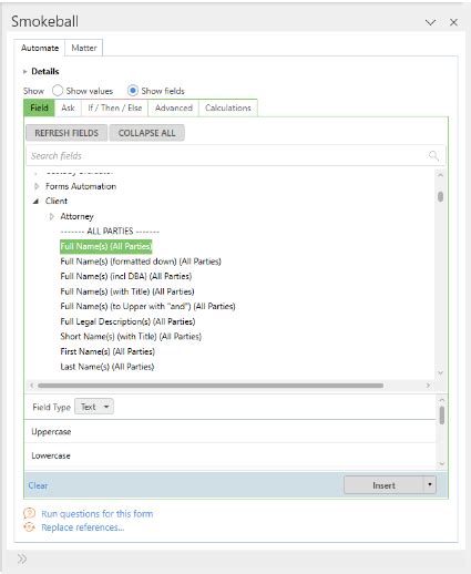 Add A Field To An Automated Document Smokeball Support Hub