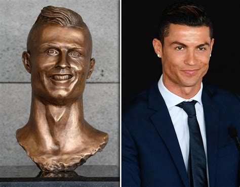 Cristiano Ronaldo unveils shocking statue as airport renamed in his ...