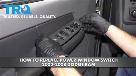 How To Replace Power Window Switch 2002 08 Dodge Ram Youtube