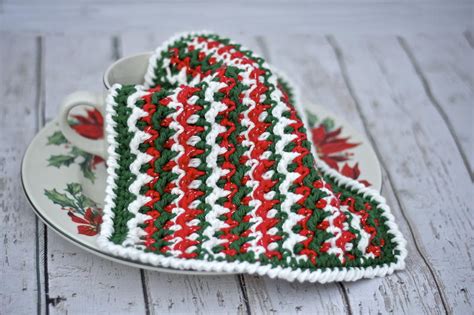 Double-Sided Scrubby Dishcloth | AllFreeCrochet.com