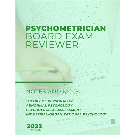 Psychometrician Reviewer 2022 Board Exam Reviewer Notes And Mcqs