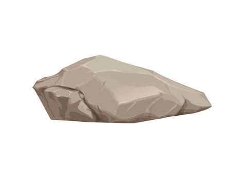 A Flat Beige Rock For A Landscape Vector Illustration 17139786 Vector