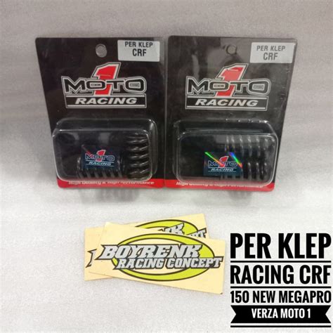 Jual PER KLEP RACING CRF 150 NEW MEGAPRO VERZA MOTO 1 BOYRENK RACING