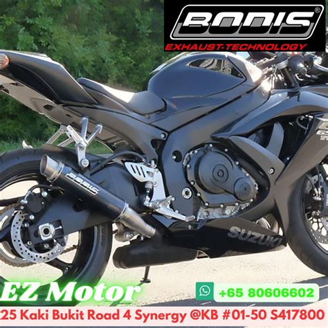 Suzuki Gsx R Bodis Gp Stainless Steel Black Slip On