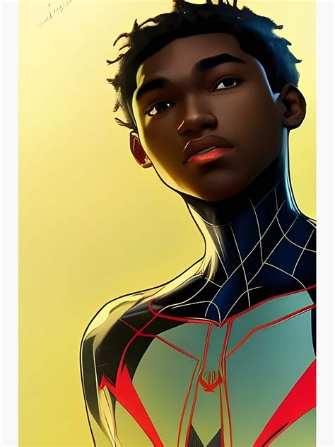 Miles Morales Digital Art Poster For Sale By Printitetsy Redbubble