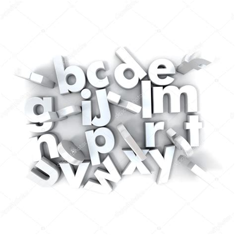 White alphabet letters — Stock Photo © franckito #2209620