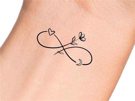 Heart Infinity Tattoo Wrist