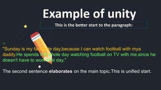 PARAGRAPH UNITY BY GROUP 2.pptx