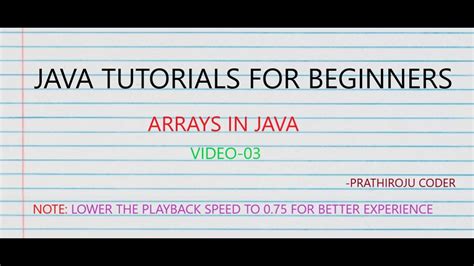 Java Tutorials For Beginners Arrays In Java Multidimensional