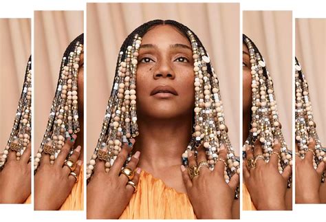 Tiffany Haddish in minimal makeup looking beautiful in Byrdie magazine ...