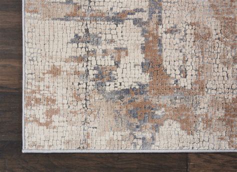 Nourison Rustic Textures Rus06 Beigegrey Area Rug Incredible Rugs