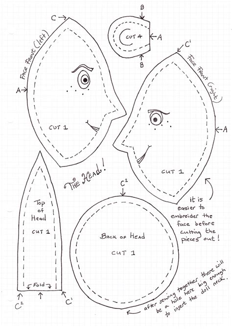 Designs Coraline Doll Sewing Pattern Marcgeorgios