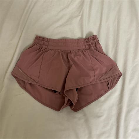Lululemon Pink 2 5 Inseam Hotty Hot Shorts Dusty Depop