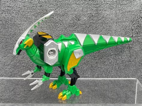 Power Rangers Dino Thunder Deluxe Green Parasaur Megazord Zord Complete