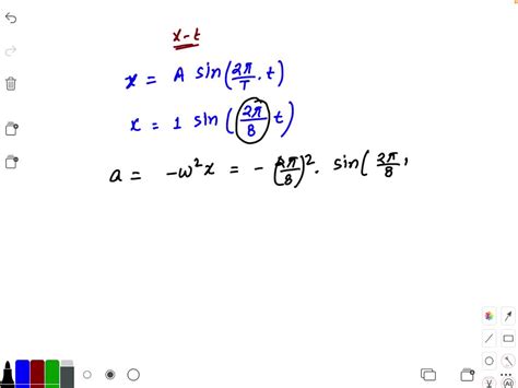 Solved The X T Graph Of A Particle Undergoing Simple X Cm Harmonic