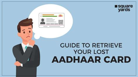 Retrieve Lost Aadhaar How To Get Lost Or Duplicate Aadhar Card