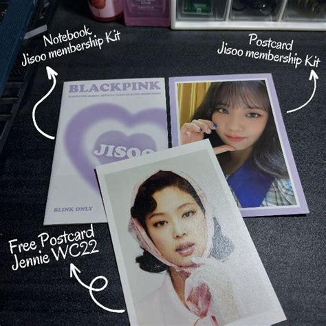 Jual Postcard Notebook Jisoo Jennie Membership Kit Premium Blackpink Pc