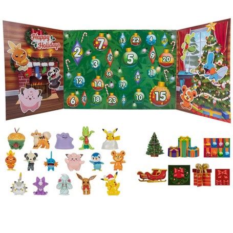 Calendrier De L Avent Pok Mon Holiday Figurines