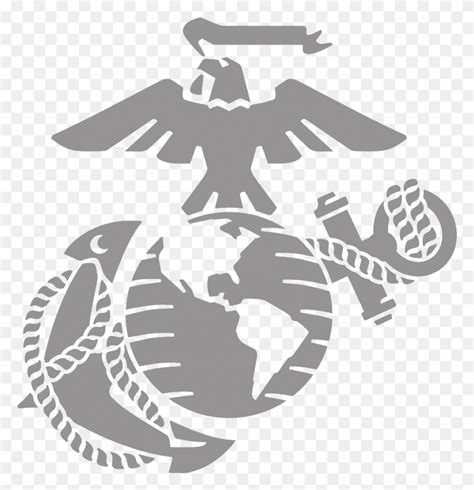 Usmc Ega Stencil Marine Corps Eagle Globe And Anchor Symbol Emblem Hd