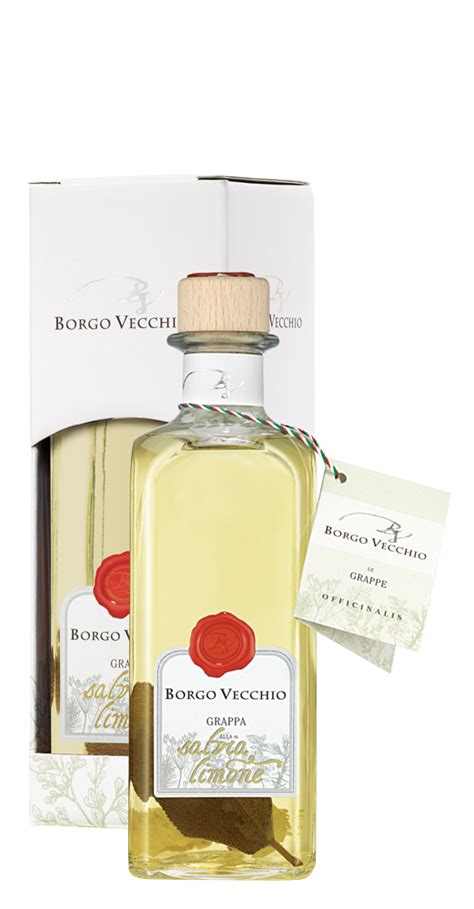 Grappa Alla Salvia E Limone Ml Borgo Vecchio Distilleria